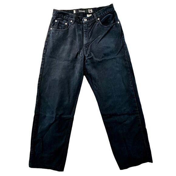 Vintage Levis SilverTab Jeans Junior 11 Loose Fit Black Denim 28" Inseam 90s Y2K - Picture 1 of 11